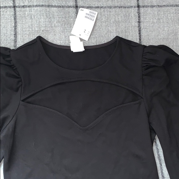 Black bodysuit with cutout - Picture 2 of 3